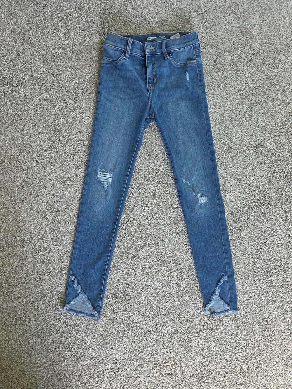 Old Navy Blue Ripped Skinny Jeans